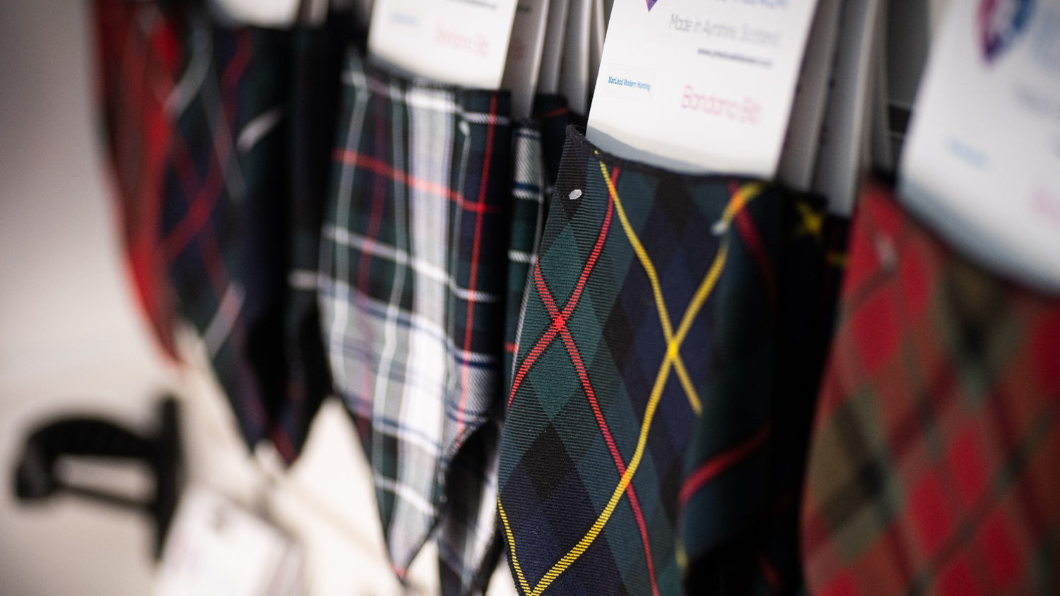 Tartan bandana bibs