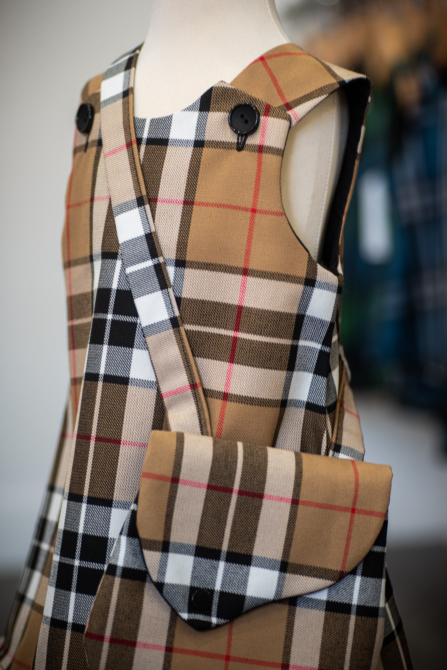 Thomson Tartan, Pinafore and Hair Bow Set