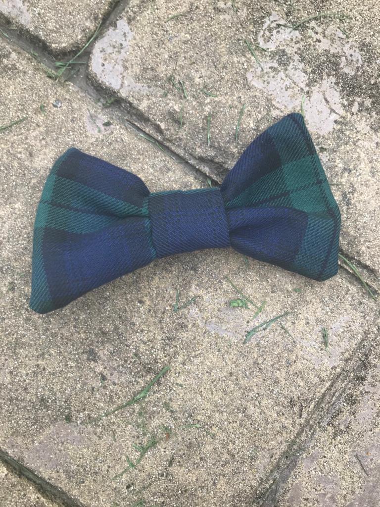 Black Watch Tartan, Pinafore and Hair Bow Set