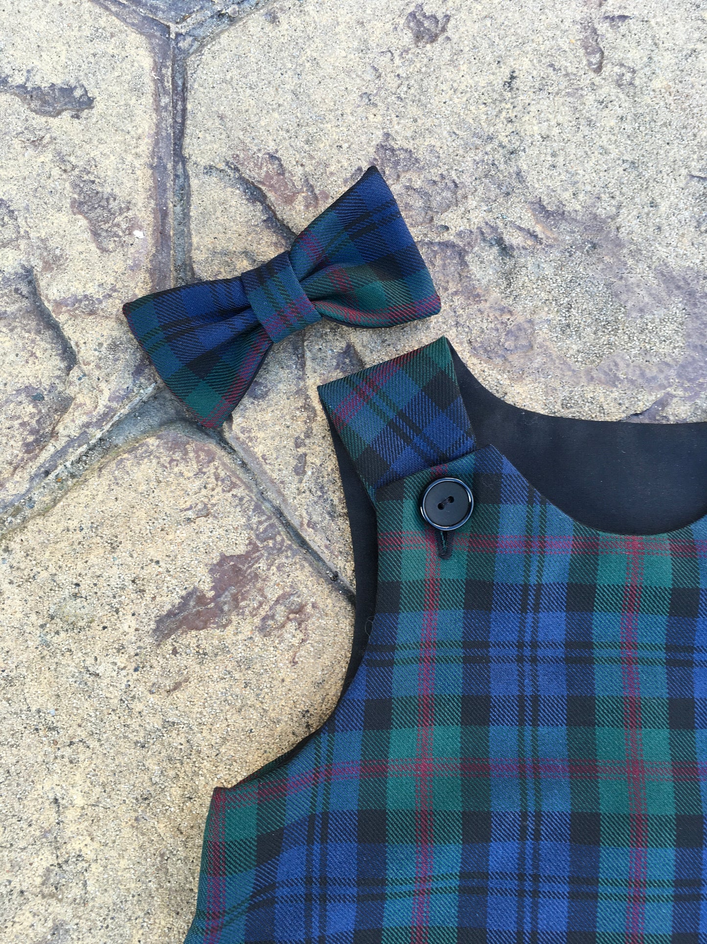 Baird Tartan, Pinafore & Hair Bow Set