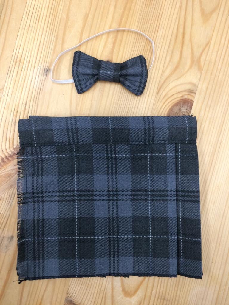 Grey Granite Tartan, Kilt and Bow Tie Set