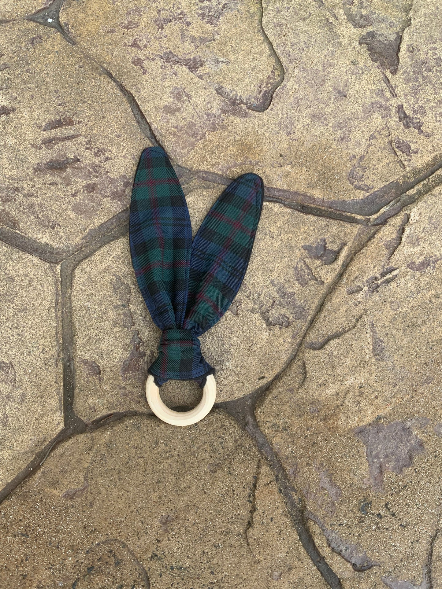 Baird Tartan Bunny Ear Teether