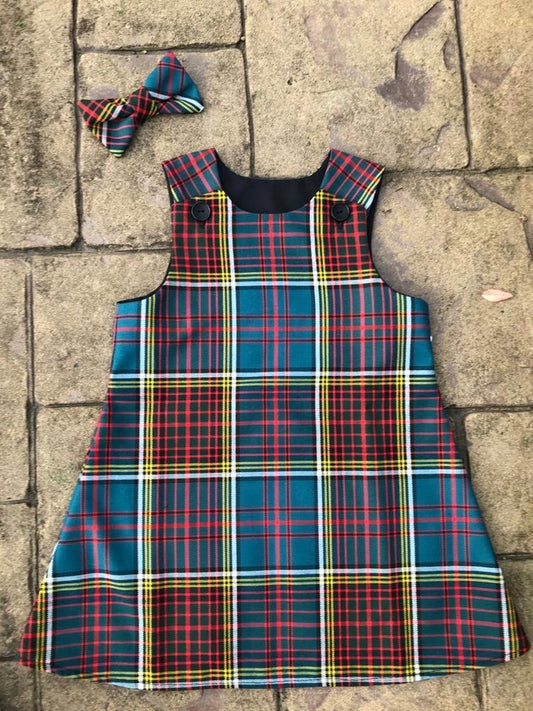 Anderson Tartan, Pinafore & Hair Bow Set