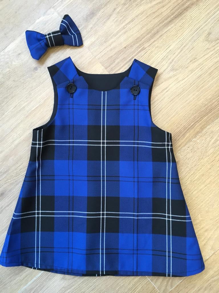 Ramsay Tartan, Pinafore and Hair Bow Set