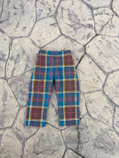 Boys tartan 2025 plaid pants