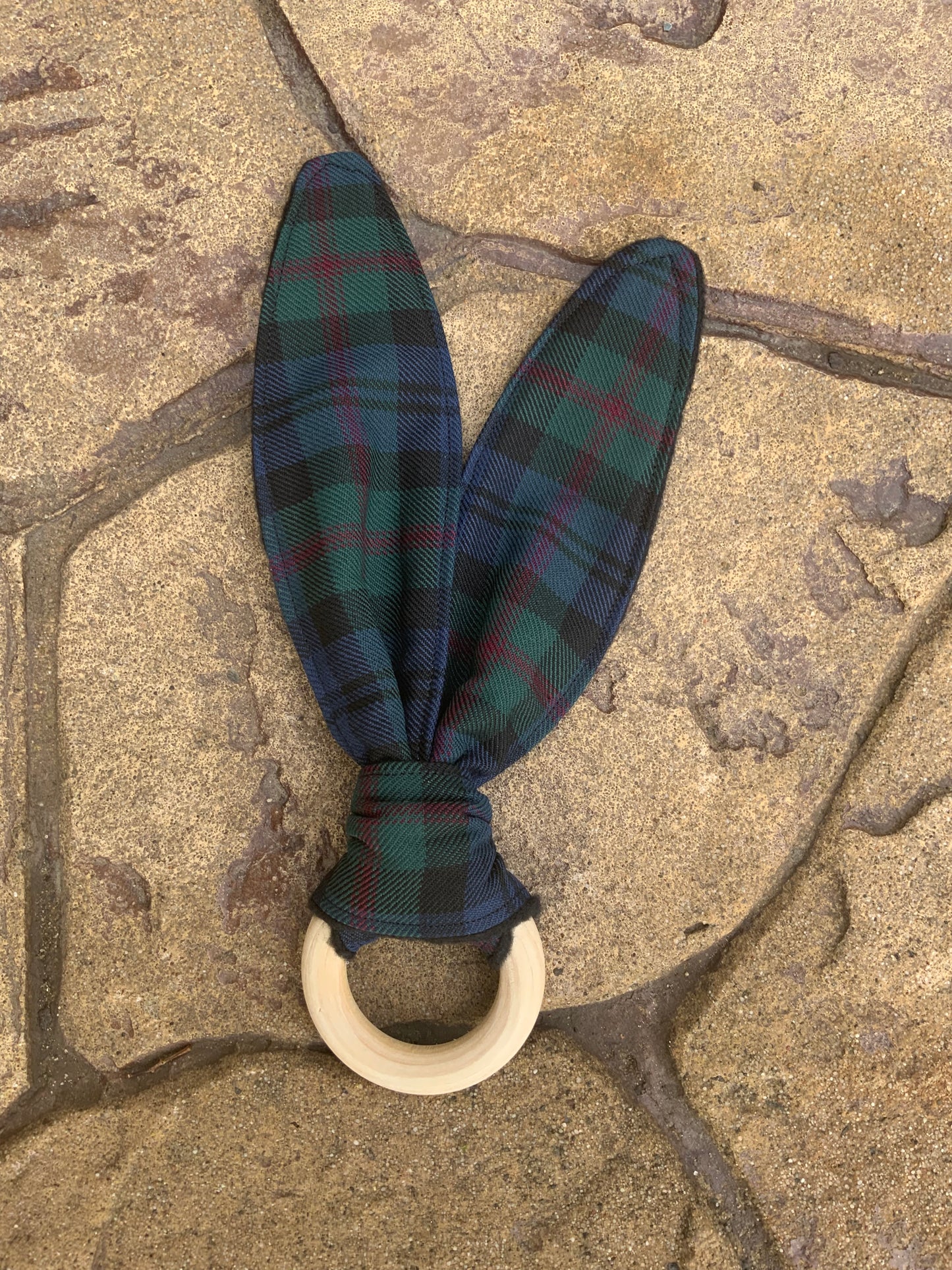 Baird Tartan Bunny Ear Teether