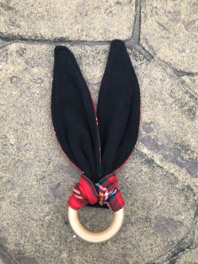 Royal Stewart Bunny Ear Teether