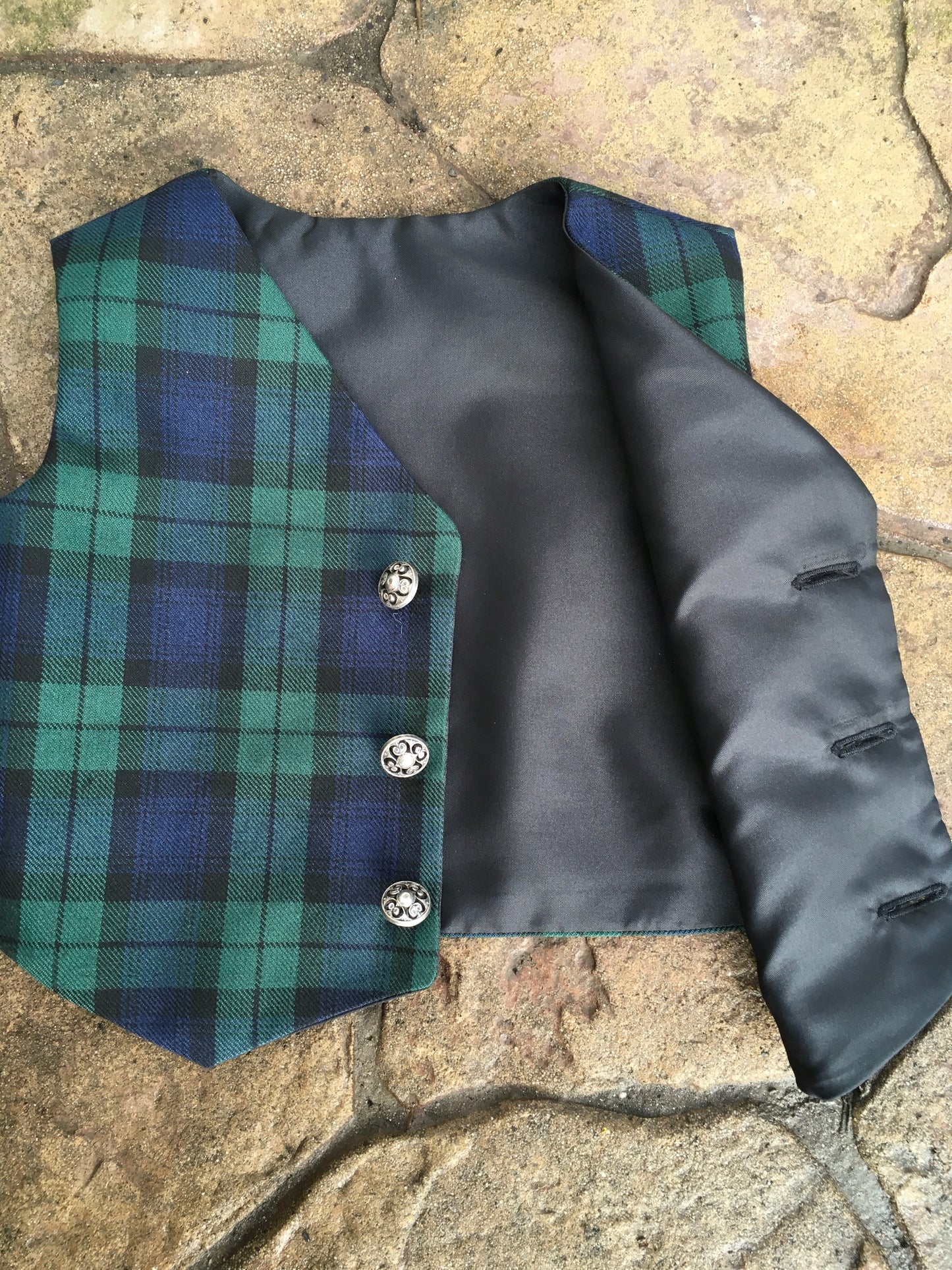 Black Watch Tartan Waistcoat