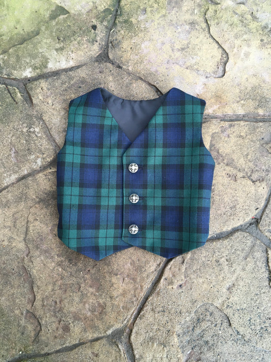 Black Watch Tartan Waistcoat