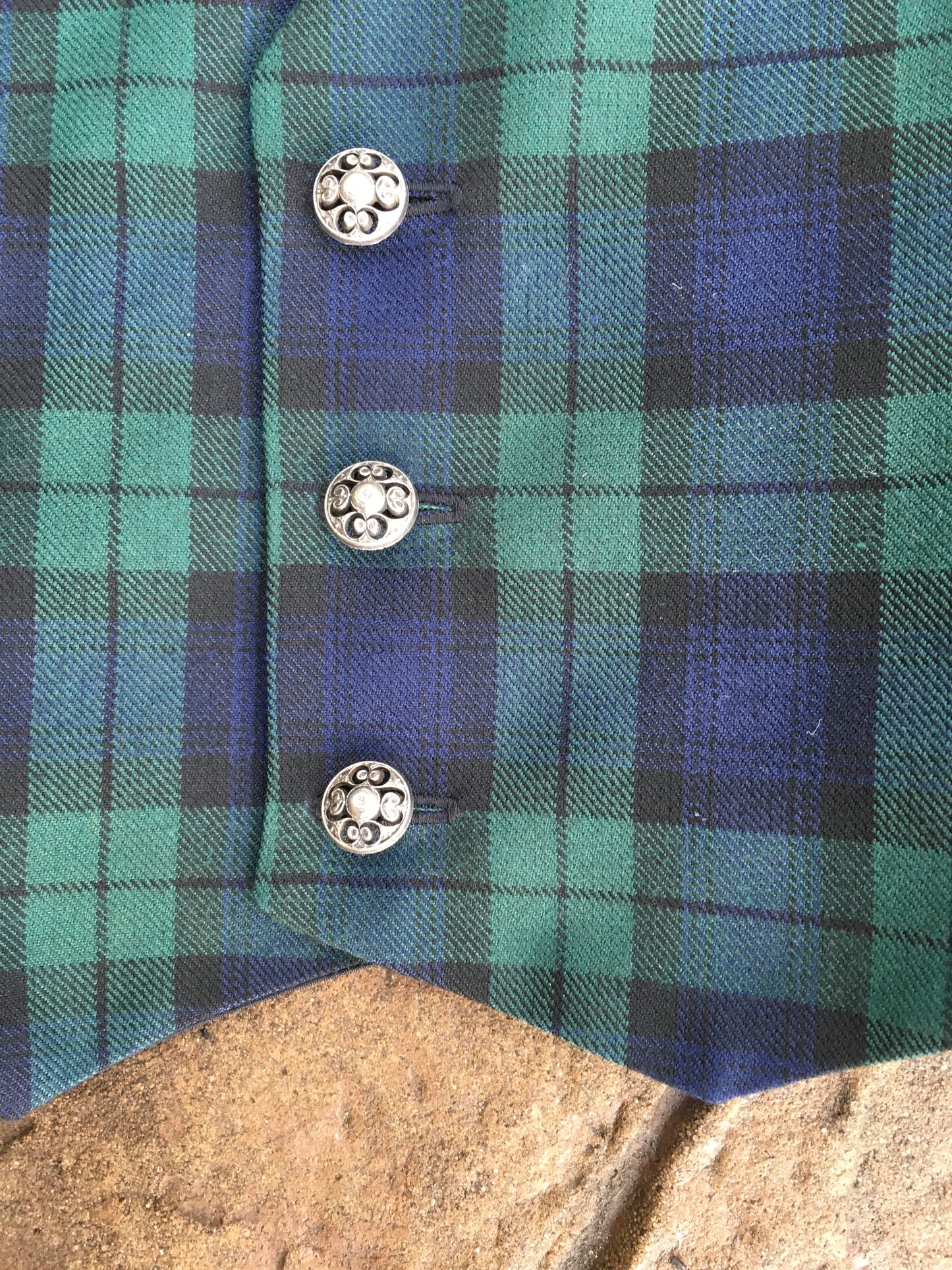 Black Watch Tartan Waistcoat