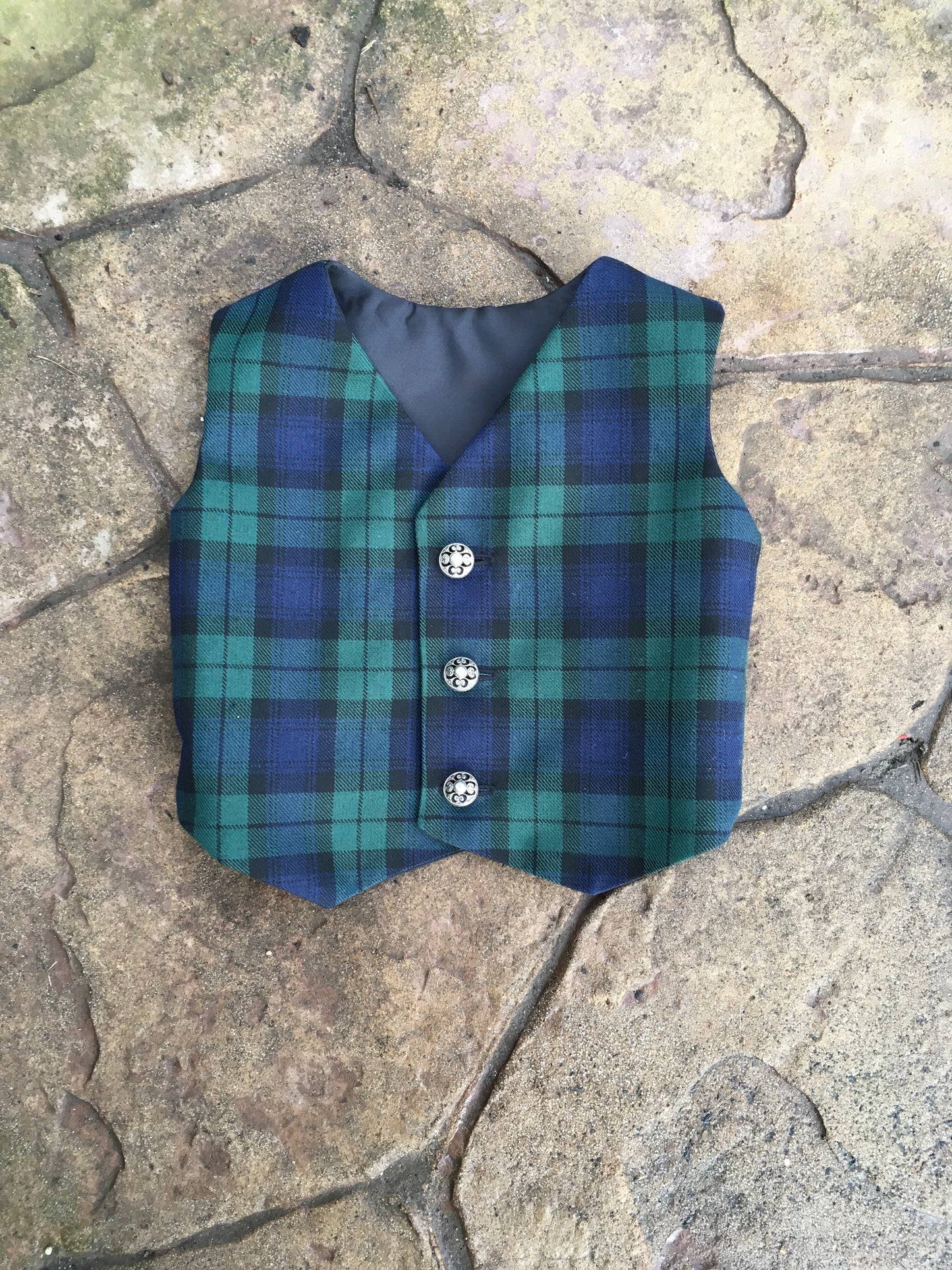 Black Watch Tartan Waistcoat