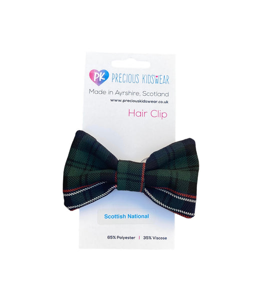 Scottish National Tartan Hair Bow