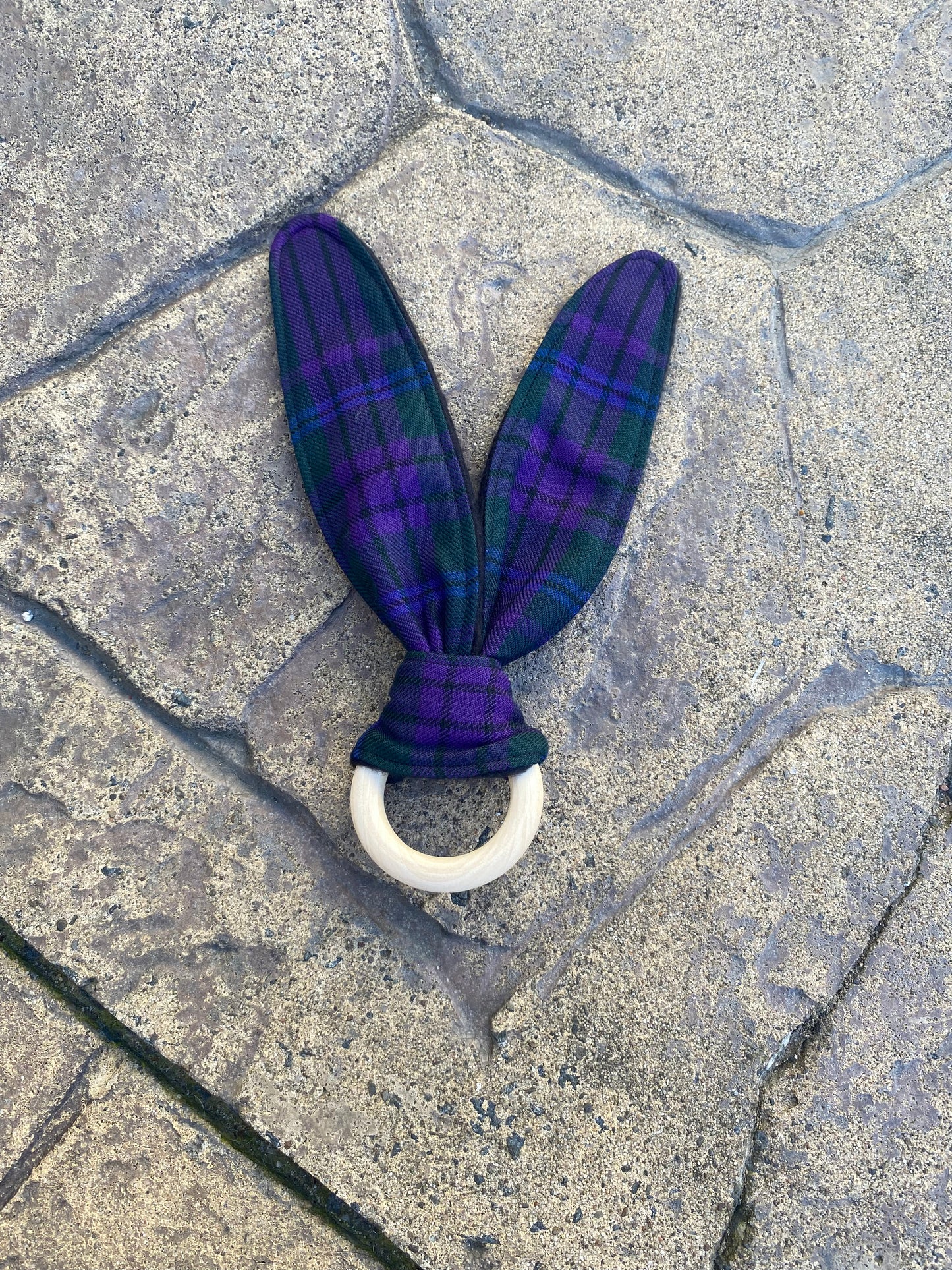 Spirit of Scotland Tartan Bunny Ear Teether