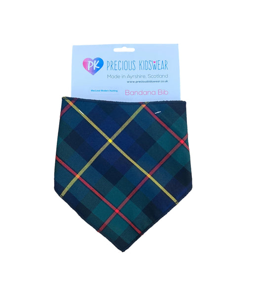 MacLeod Modern Hunting Tartan Bib