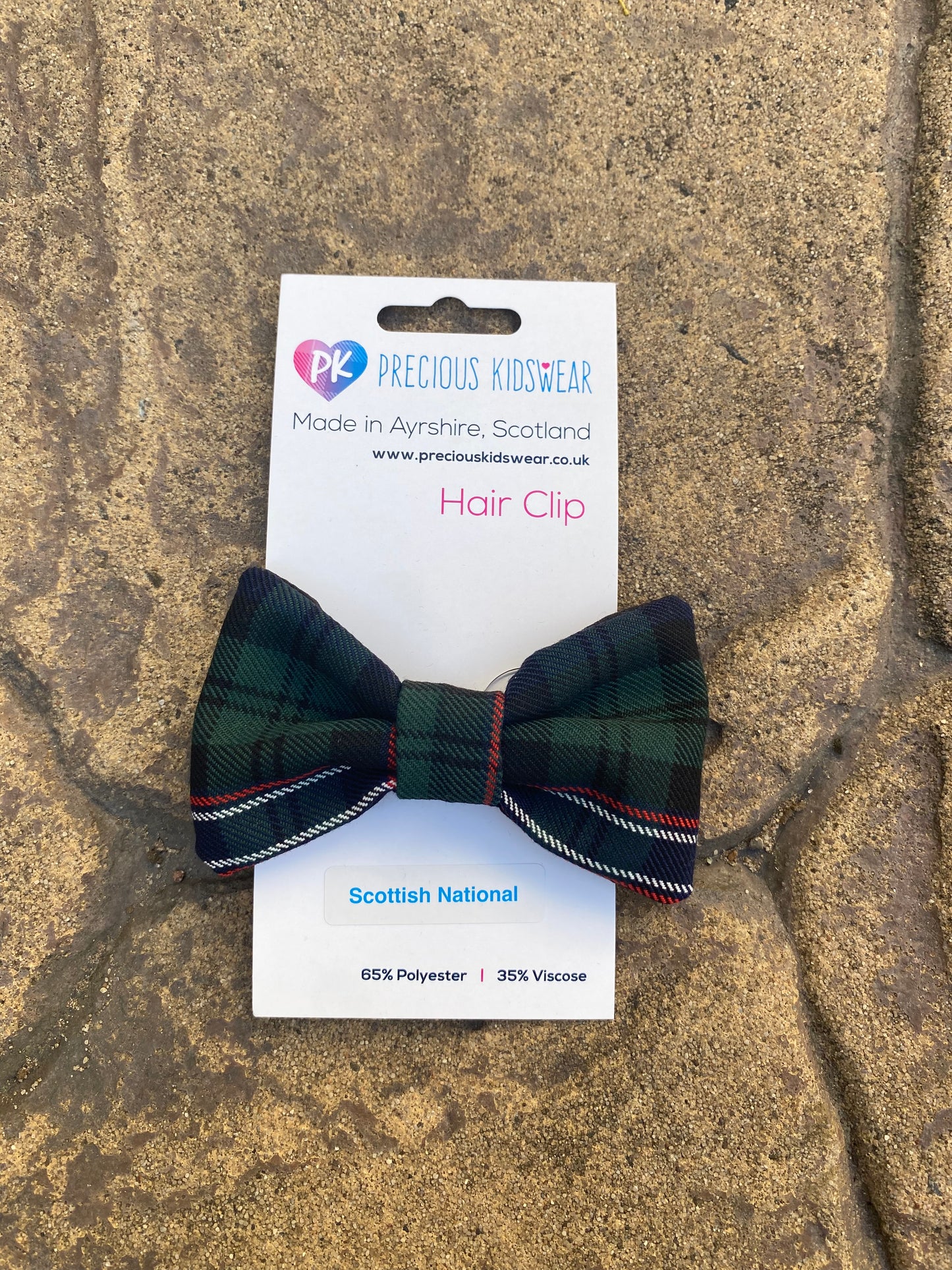 Scottish National Tartan Hair Bow