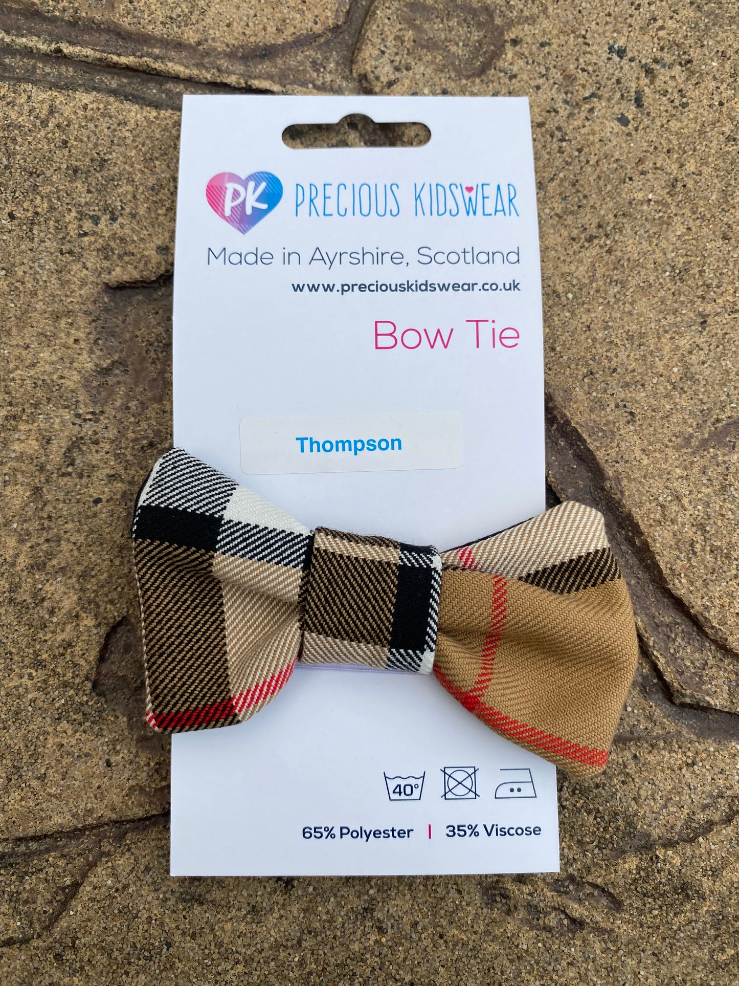 Thompson Tartan Baby Bow Tie