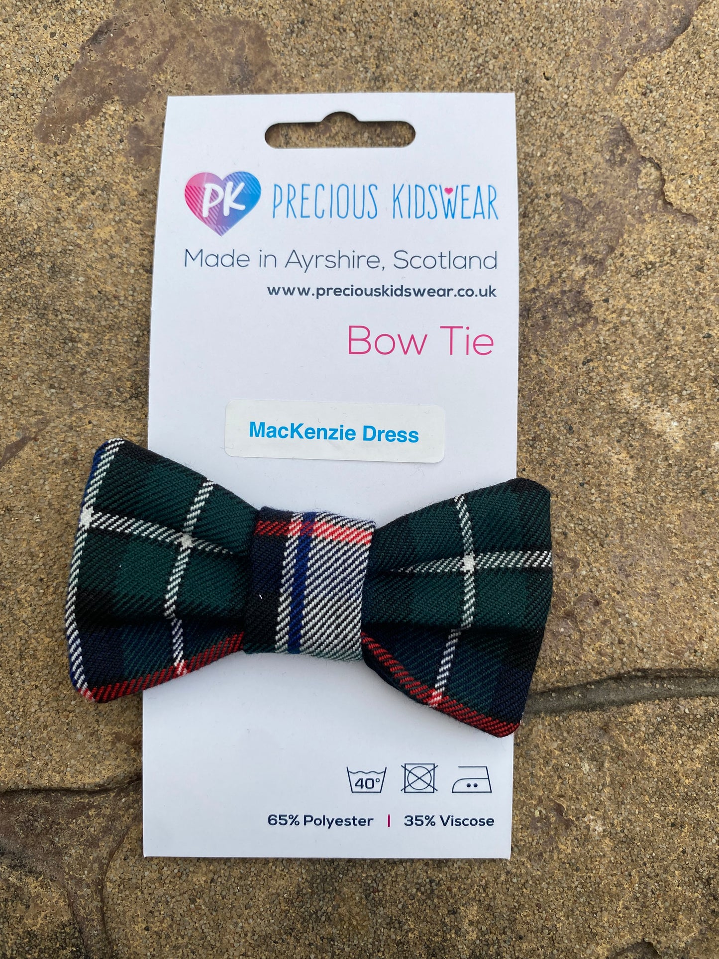 MacKenzie Dress Tartan Baby Bow Tie