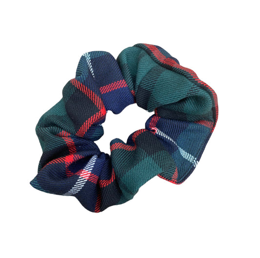 Hunter Tartan Hair Scrunchie