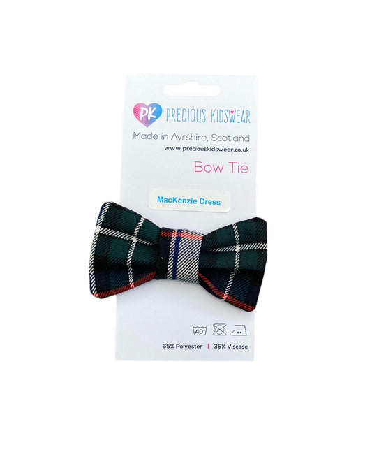 MacKenzie Dress Tartan Baby Bow Tie